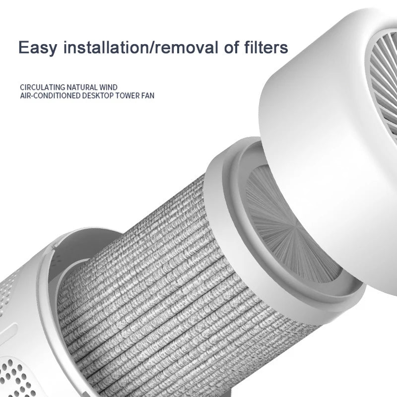 Xiaomi Mini Desktop Air Purifier HEPA Filter with Negative Ion Technology Eliminates Formaldehyde Odors Smoke and Dust Particles